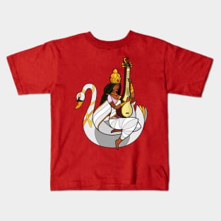 Saraswati - Goddess of Wisdom Kids T-Shirt